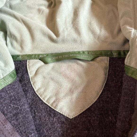 Kuhl Chianti Sweater Women M Green Knit Wool Blend Fleece Hooded Full Zip - Picture 4 of 8